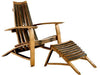 Whiskey Adirondack Chair w/ Ottoman