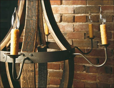 Whiskey Wood Chandelier
