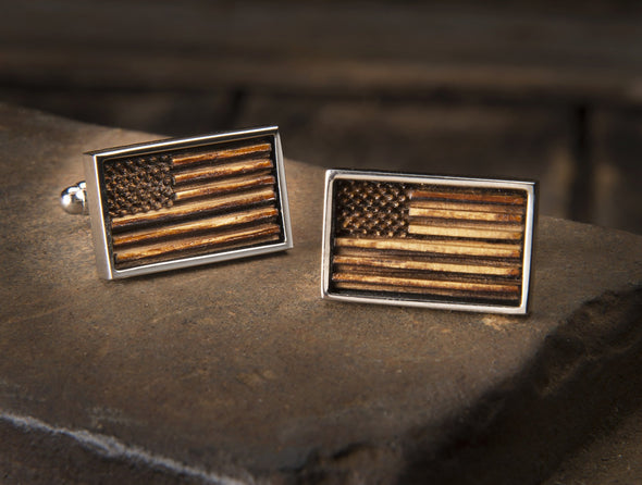 Old Glory - Whiskey Cufflinks